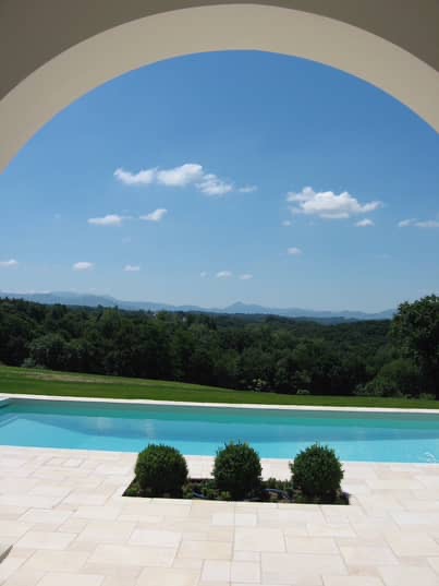 View of mountains from the pool 