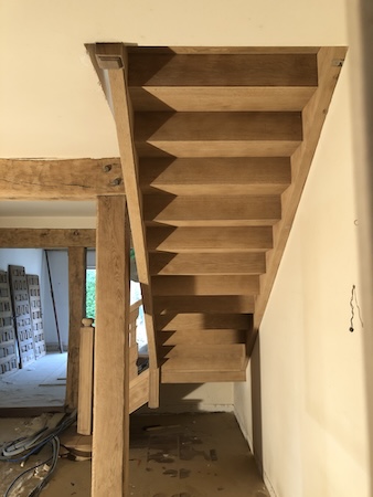 Exposed Wooden Staircase