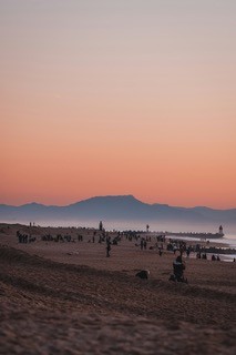Dusk on the beach