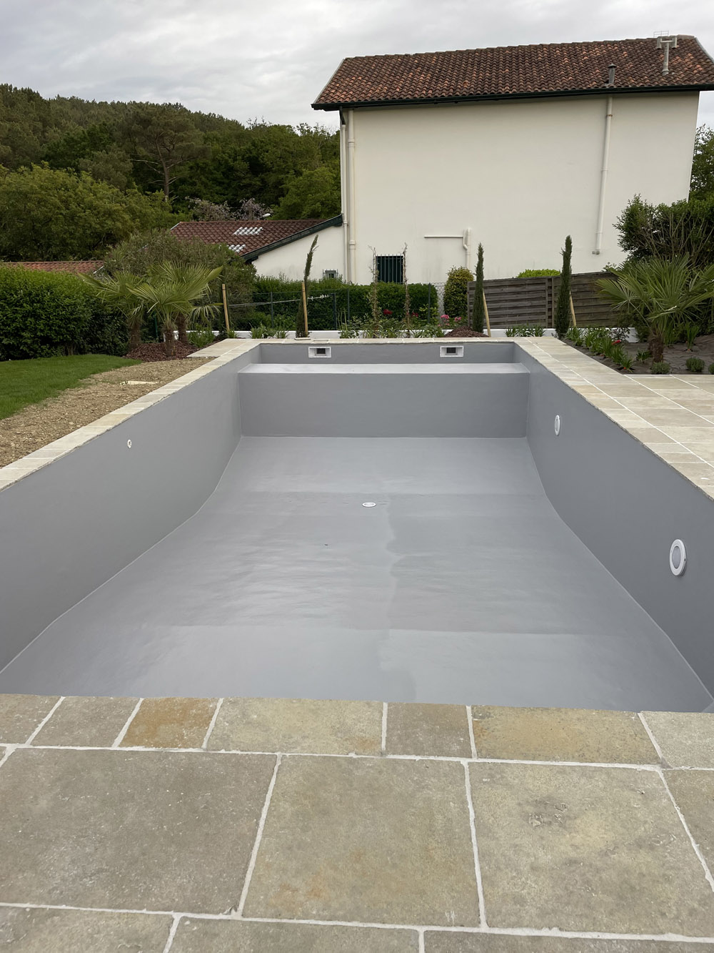 Stone Paving and final gel coat